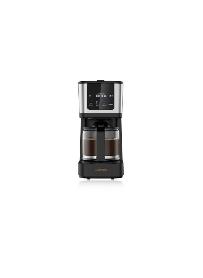 ليبرسو ماكينة تحضير القهوة LePresso Rich Brew بشاشة لمس، وإبريق زجاجي سعة 10 أكواب وكوب سفر. - Image 1